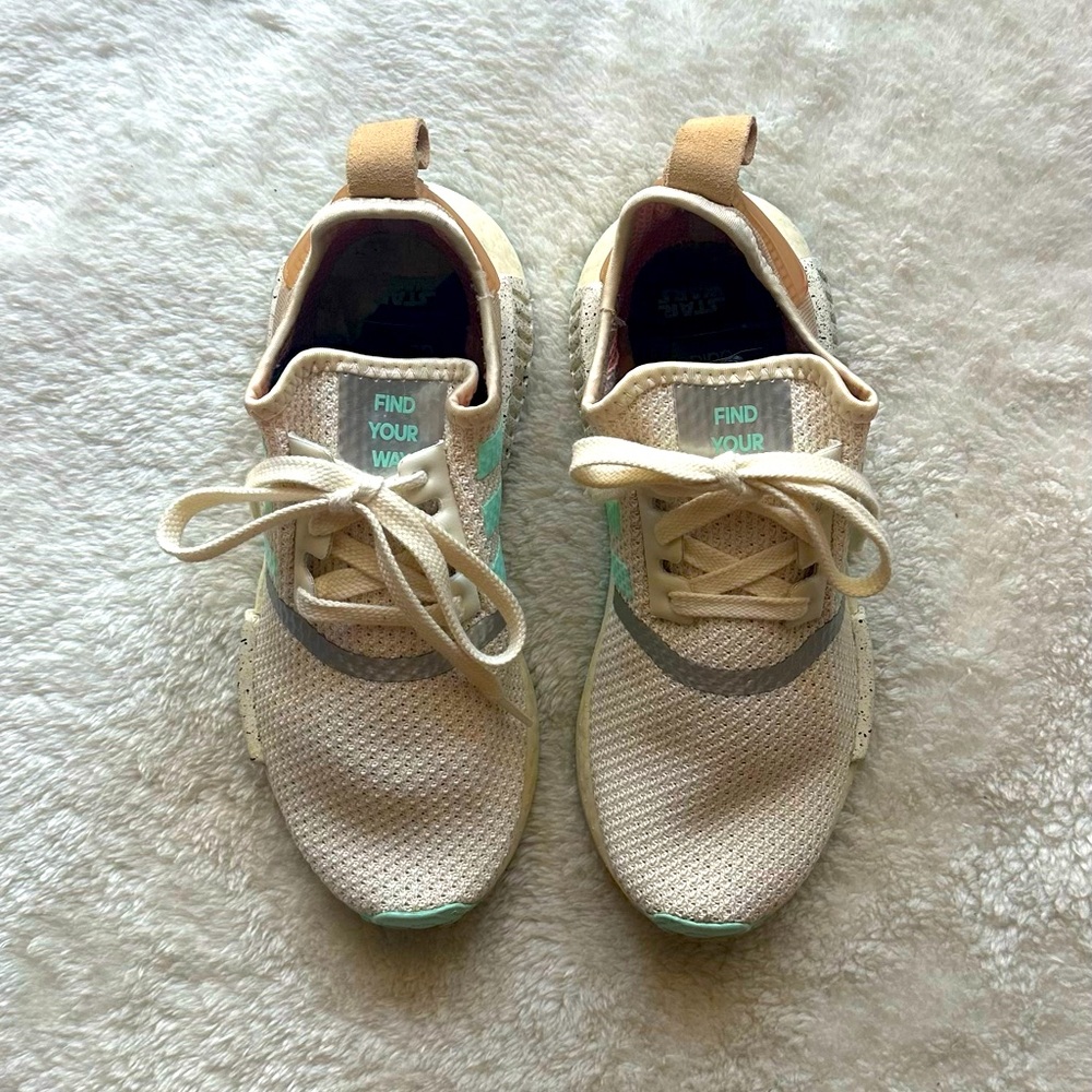 Adidas Cream and Mint Sneakers - Picture 7 of 10